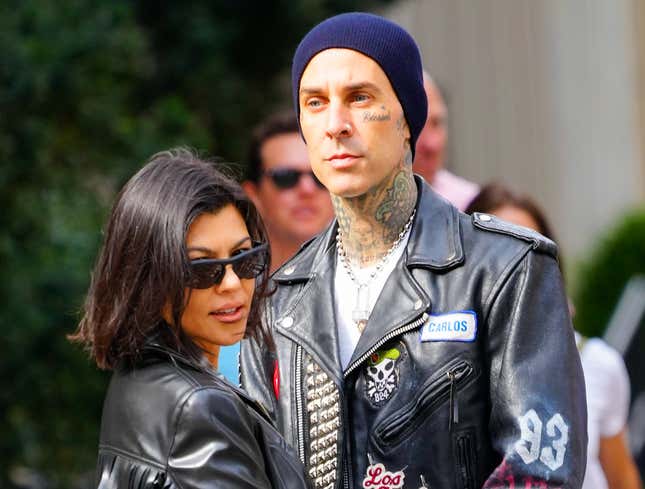 Image for article titled Kourtney Kardashian, Travis Barker Re-Announce Engagement In Slightly Louder Voice