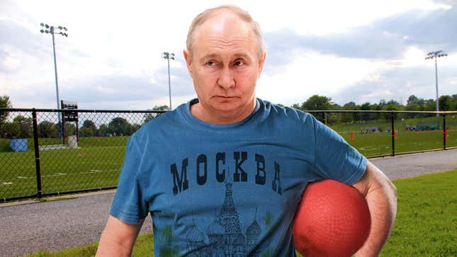 Image for article titled Increasingly Isolated Putin Tries Joining Adult Kickball League