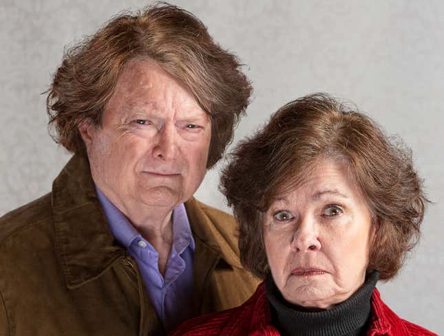 Image for article titled Grandma, Grandpa Have Same Haircut