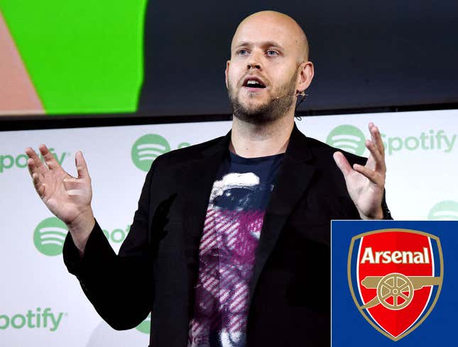 Image for article titled Arsenal Rejects Spotify CEO’s Bid To Buy Team For One-Third Of A Cent