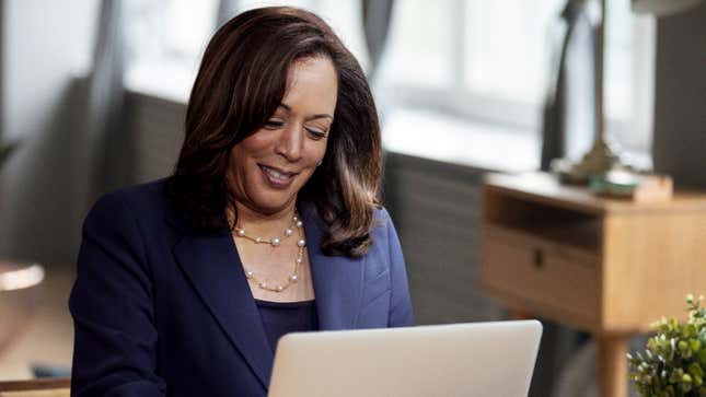 Image for article titled ‘Handled Variety Of Tasks,’ Writes Kamala Harris, Struggling To Fill Out Performance Review Self-Assessment