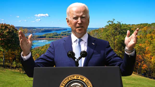 Image for article titled Biden Sets Aside Land West Of Mississippi As Gluten-Free Zone