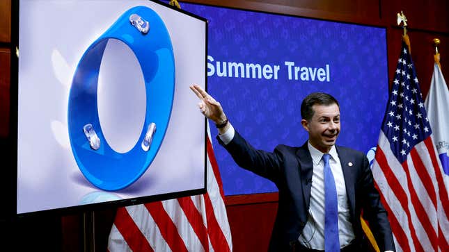 Image for article titled Raving Pete Buttigieg Launches Initiative To Build Möbius Highways Where Cars Can Drive For Infinity