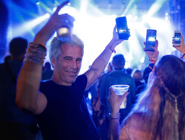 Image for article titled Jeffrey Epstein Spotted Dancing To ‘Anti-Hero’ In Eras Tour VIP Tent