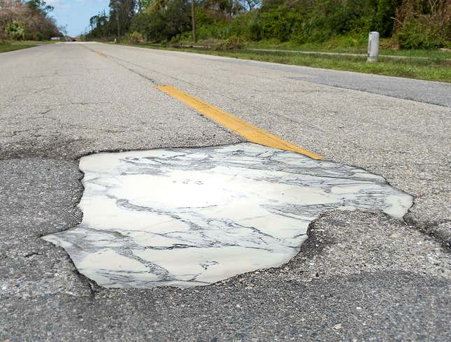 Image for article titled Potholes In Nice Part Of Town Filled With Italian Marble